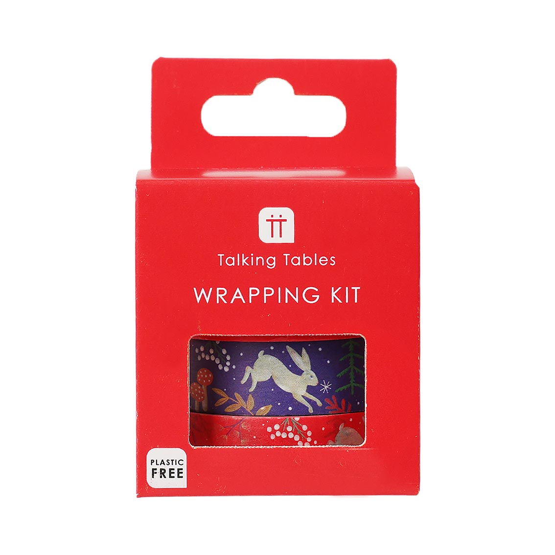 Red & Blue Twilight Christmas Paper Tape Wrapping Kit