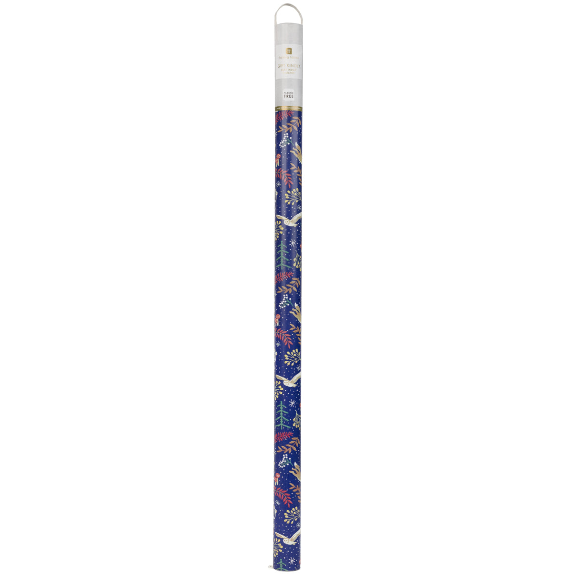 Twilight Blue Recycled Christmas Wrapping Paper - 3m