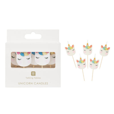 We Heart Unicorns Birthday Candles - 5 Pack