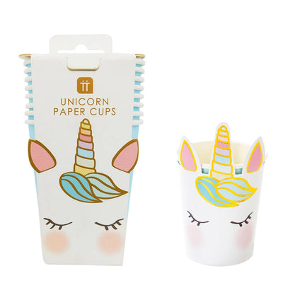 We Heart Unicorns Face Cups - 8 Pack