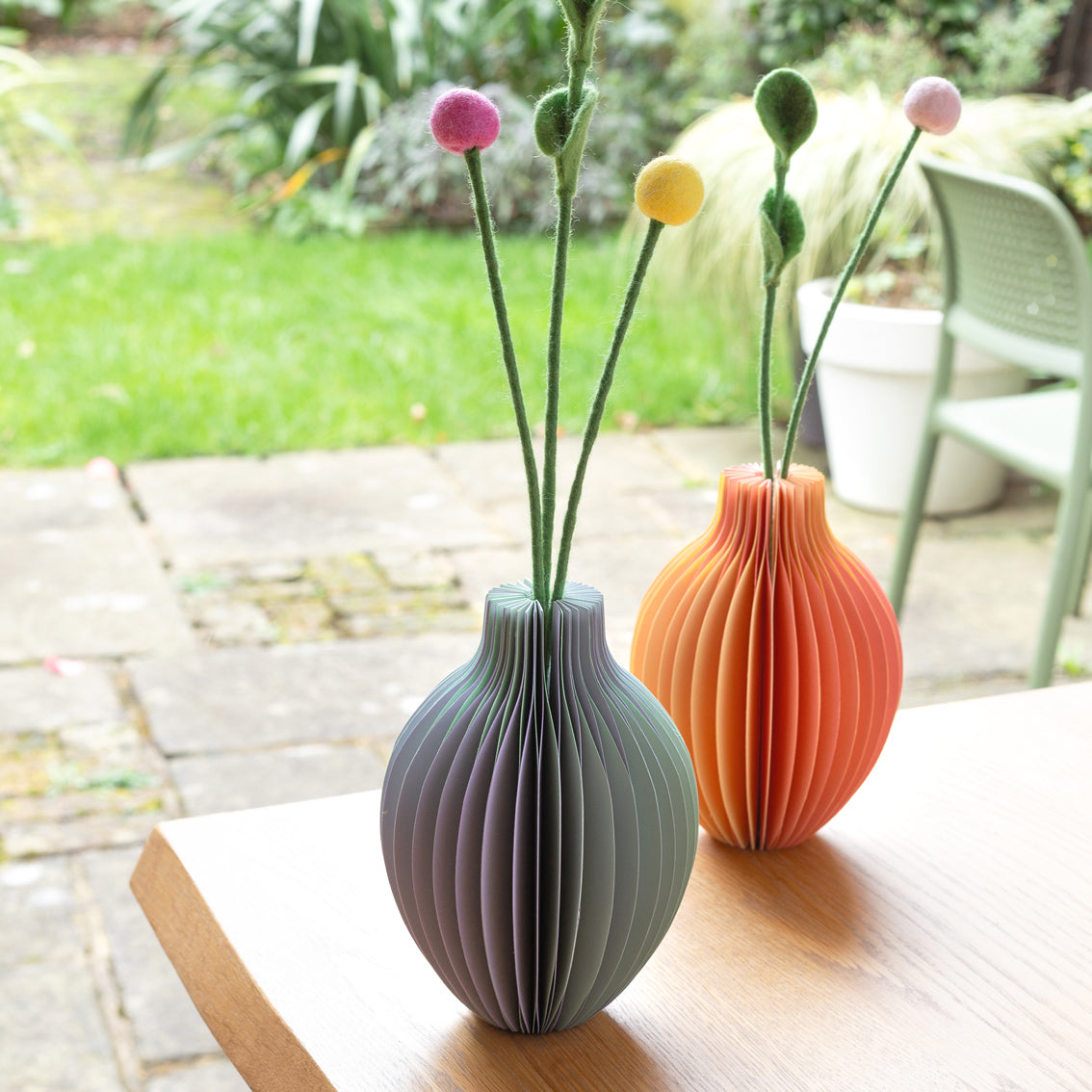 Mellow Yellow Honeycomb Colour Pop Paper Vase