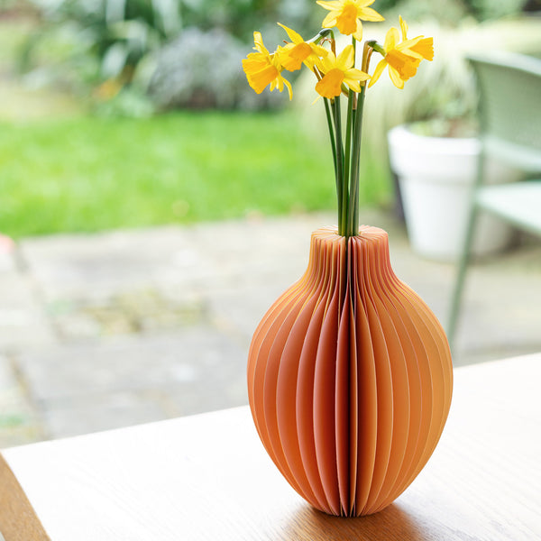 Mellow Yellow Honeycomb Colour Pop Paper Vase