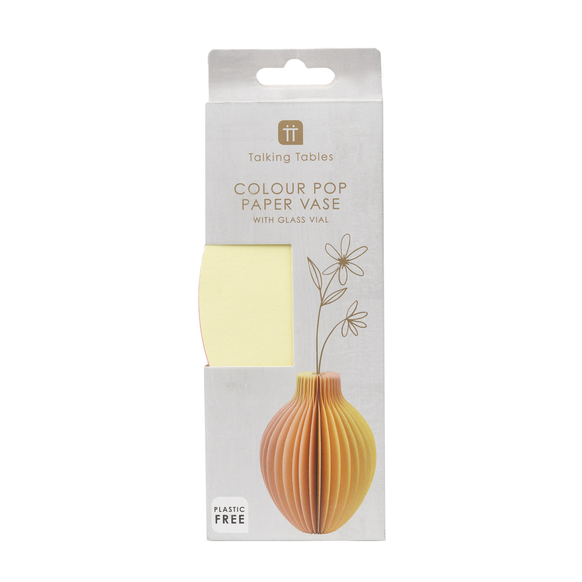 Packaging Mellow Yellow Honeycomb Colour Pop Paper Vase