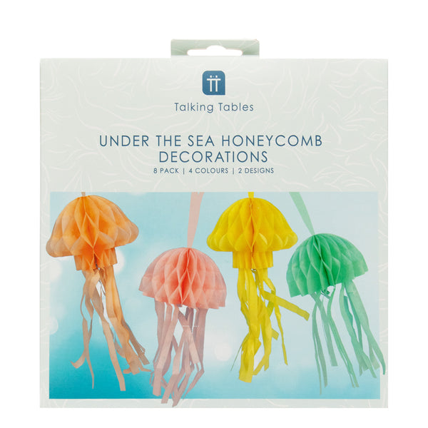 Make Waves Jellyfish Honeycomb Decorations - 8 Pack – Talking