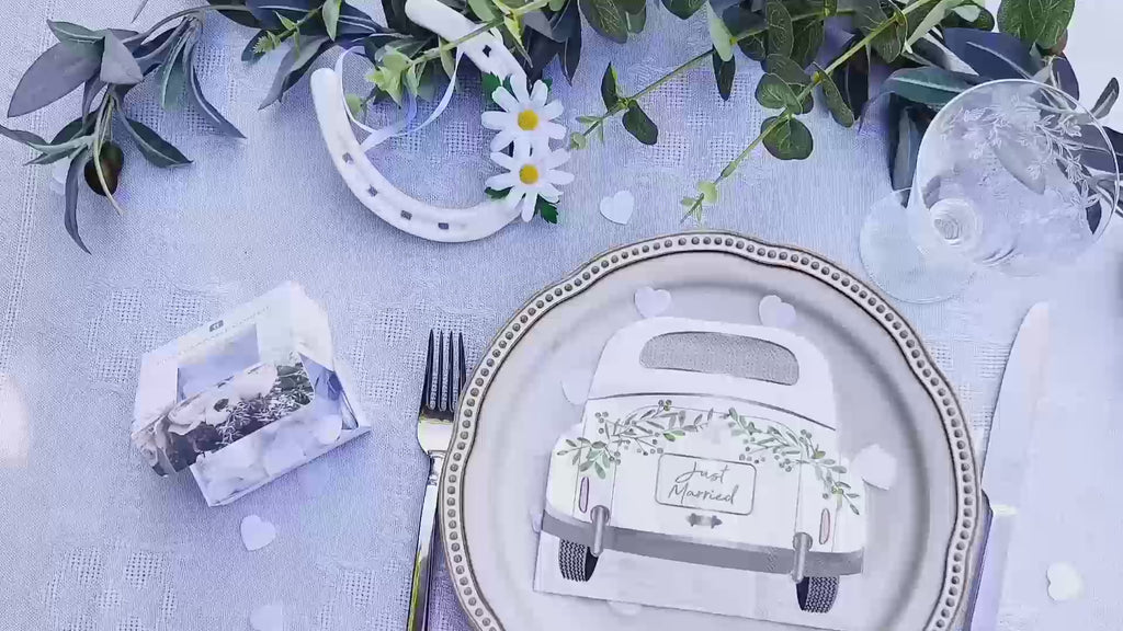 White Biodegradable Confetti for Wedding