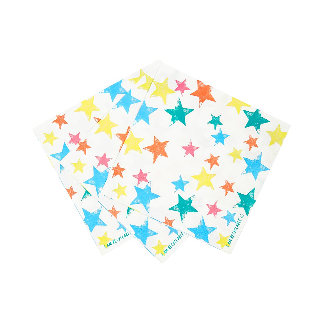 Birthday Brights Rainbow Star Paper Napkins - 20 Pack