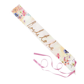 Blossom Girls Bride to Be Sash