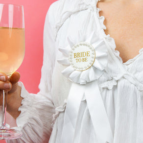 Blossom Girls 'Bride to Be' Pearl Rosette