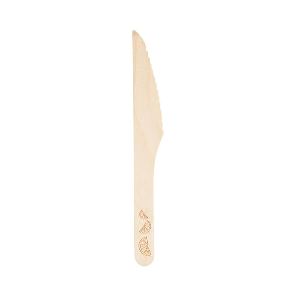 Boho Lemon Wooden Cutlery - 6 Sets