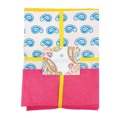 Image - Boho Paisley Fabric Tablecloth