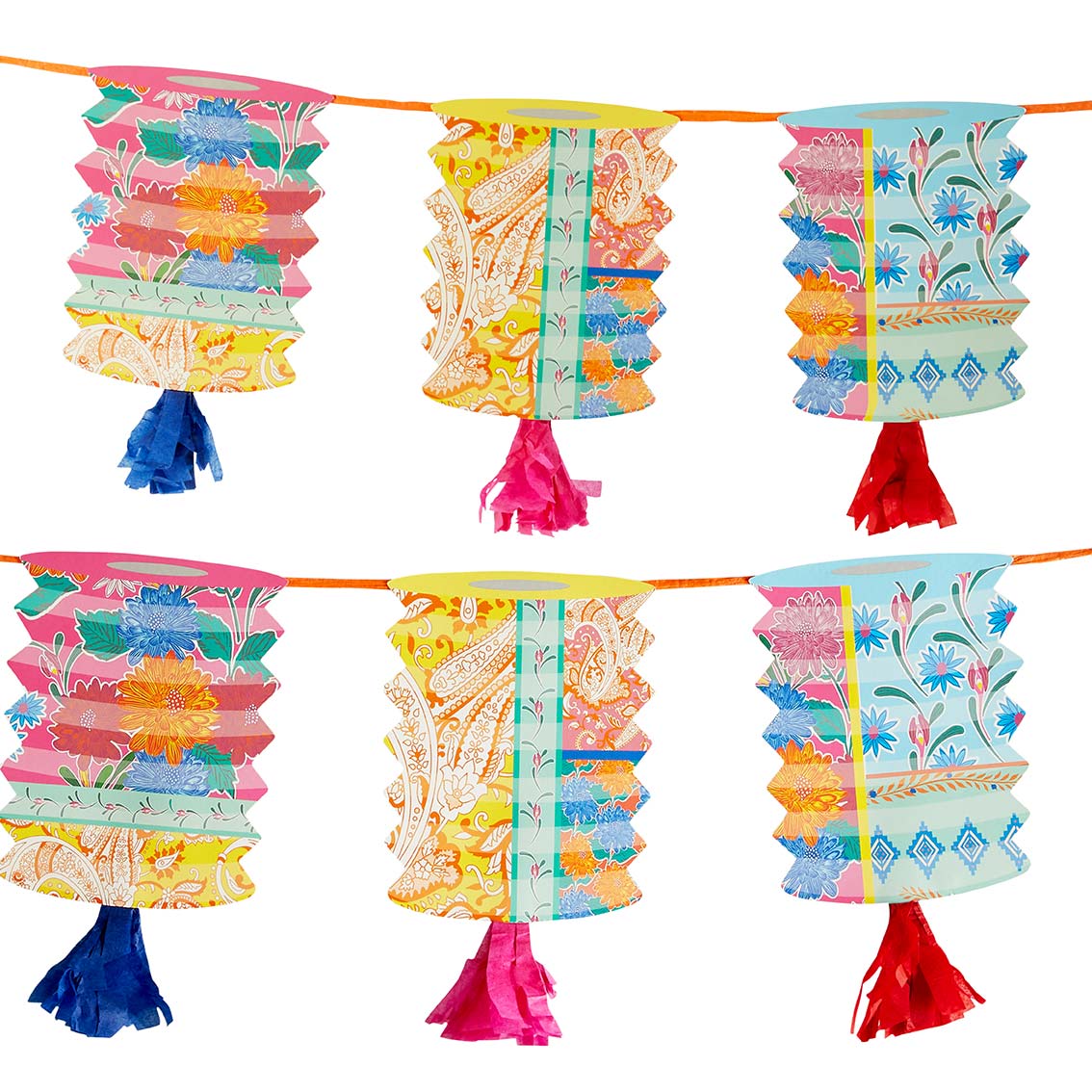 Boho Tassel Lantern Garland