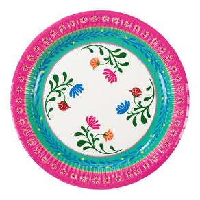 Boho Floral Paper Plates (Pack of 12)