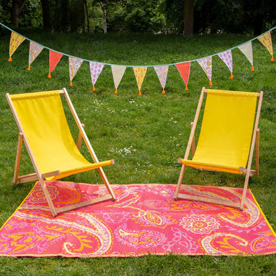 Boho Paisley Cotton Fabric Bunting, 3m