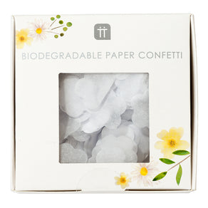 White Biodegradable Confetti for Wedding