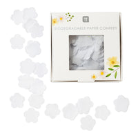 White Biodegradable Confetti for Wedding