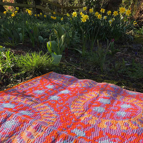 Pink Boho Outdoor Rug