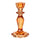 Orange Glass Candle Holder | Summer Decor |