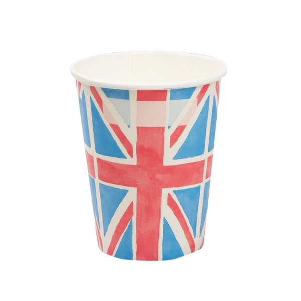 Union Jack Disposable Paper Cups for Coronation Celebration | Talking Tables