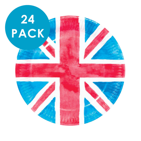 Best of British Union Jack Paper Plate - 24 Pack