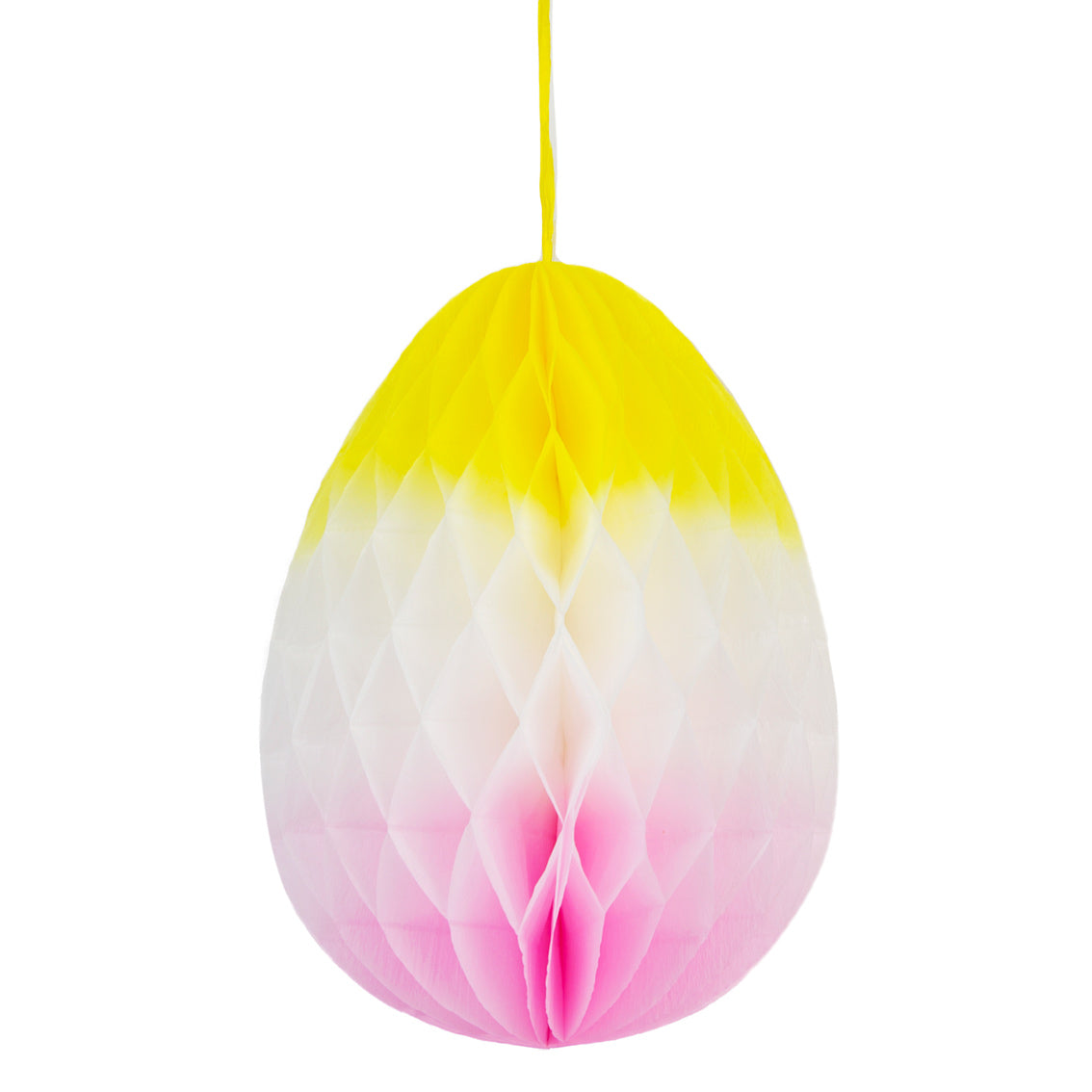 Spring Bunny Hanging Honeycomb Ombre Easter Egg - 40cm