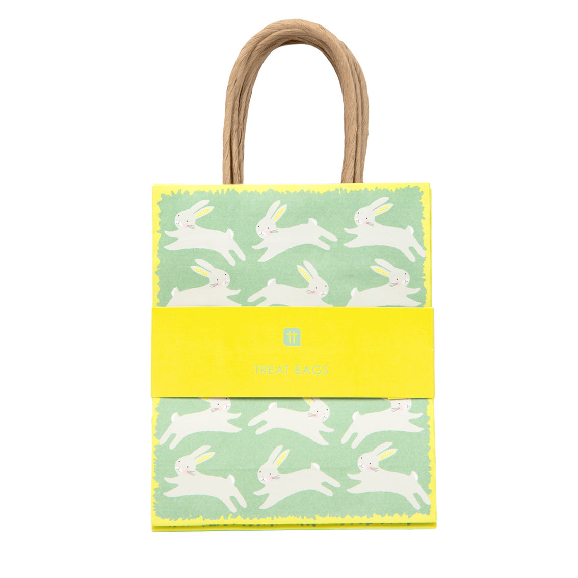 Spring Bunny Green Bunny Treat Bag - 8 Pack