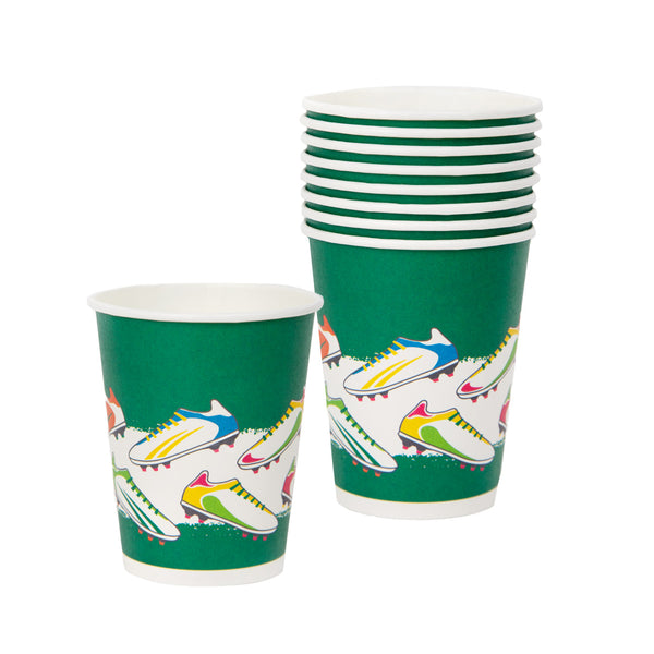 Party Champions Recyclable Football Cups - 8 Pack
