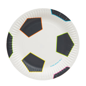 Party Champions Recyclable Football Plates - 12 Pack