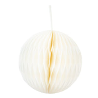 White Card Honeycomb Ball Decoration - Large