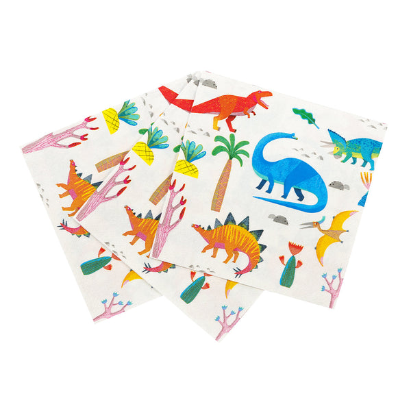 Party Dinosaur Paper Napkins - 20 Pack