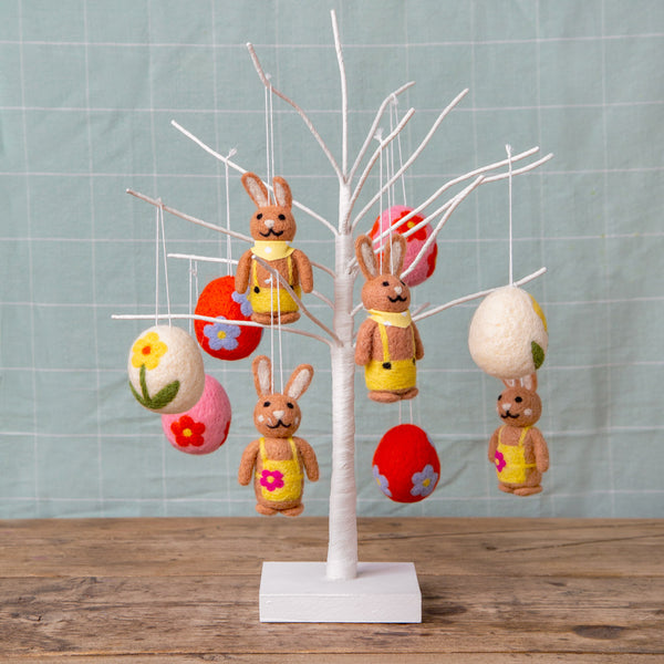 Truly Bunny Felt Egg Decorations - 3 Pack