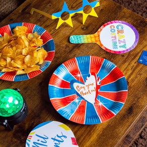 Song Contest British Paper Plates - 8 Pack