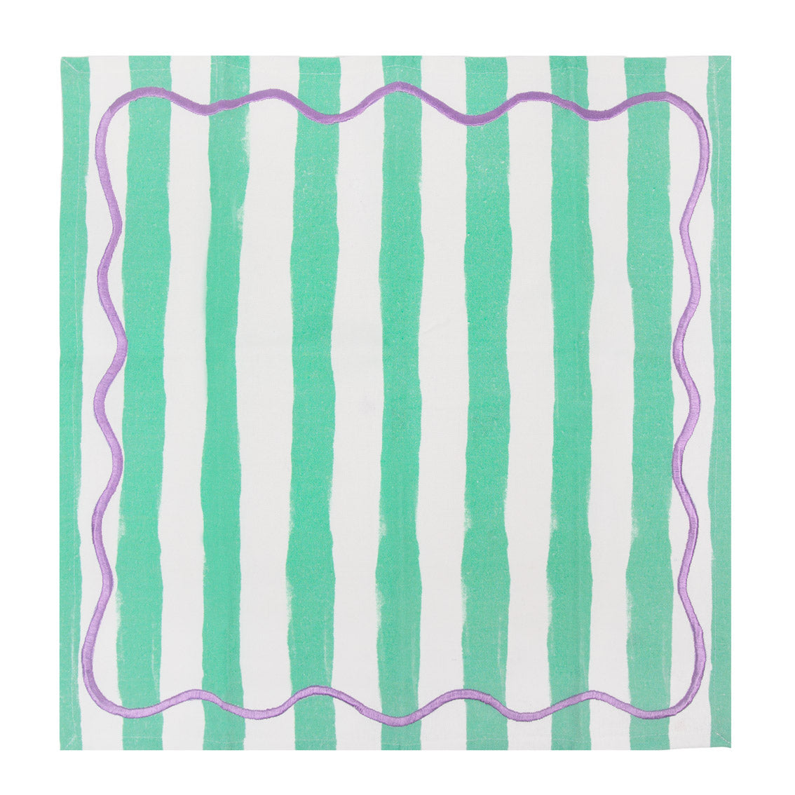 Everyone's Welcome Striped Cotton Napkins - 4 Pack