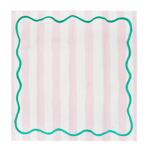 Everyone's Welcome Striped Cotton Napkins - 4 Pack