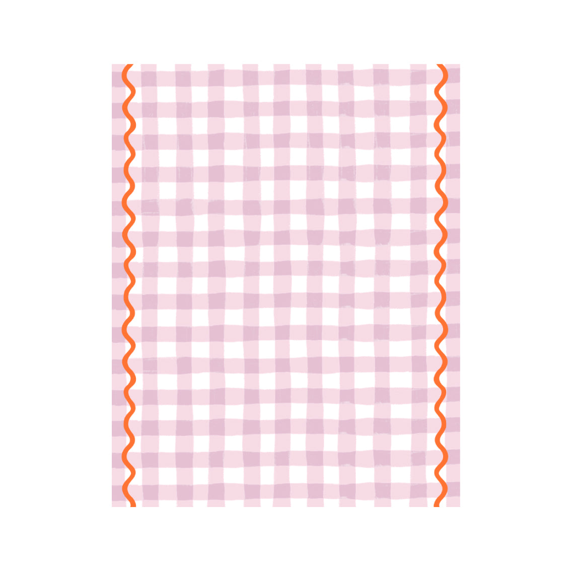 Everyone's Welcome Lilac Gingham Cotton Table Cloth