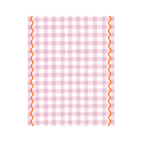 Everyone's Welcome Lilac Gingham Cotton Table Cloth