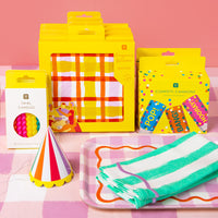 Everyone's Welcome Yellow Gingham Napkins - 20 Pack