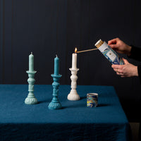 Midnight Forest Blue Candlestick Shaped Candle