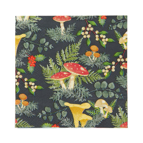 Midnight Forest Mushroom Napkins - 20 Pack