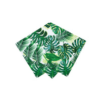 Tropical Fiesta Palm Leaf Cocktail Paper Napkins - 20 Pack