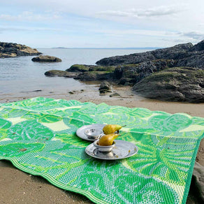 Tropical Leaf Outdoor Rug