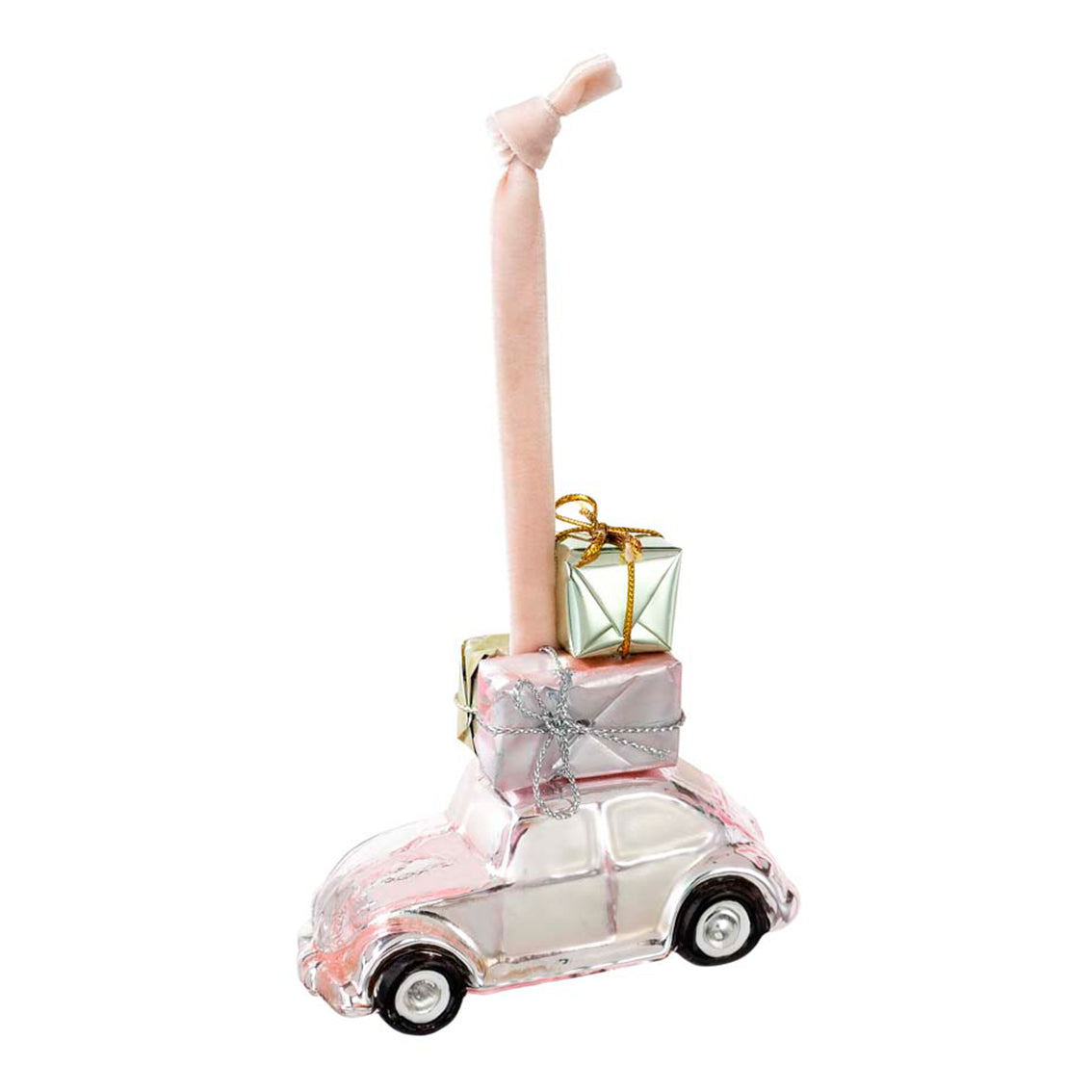 Pink Car Glass Tree Decoration