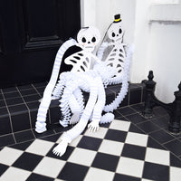 Halloween Skeleton Paper Honeycomb Hanging Decorations - 2 Pack