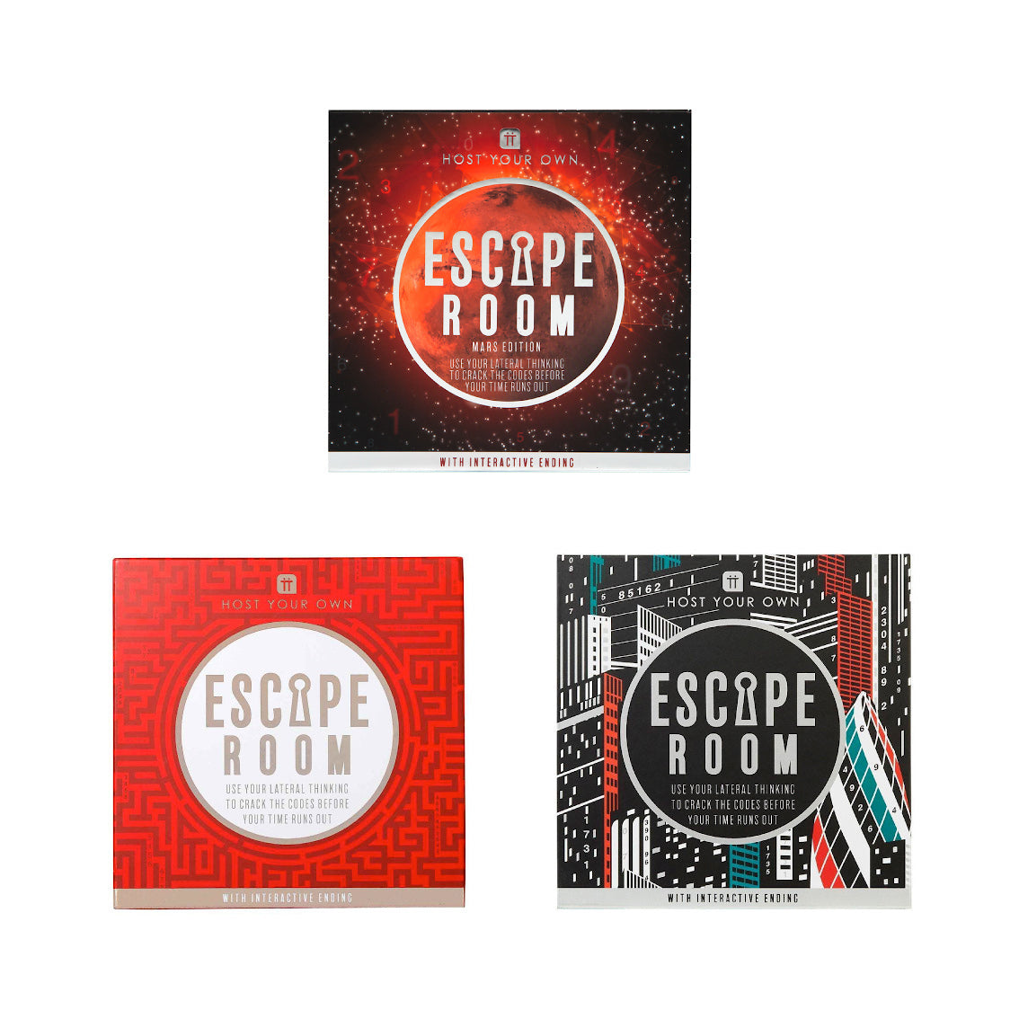 Host Your Own Escape Room Starter Set - 6 Games