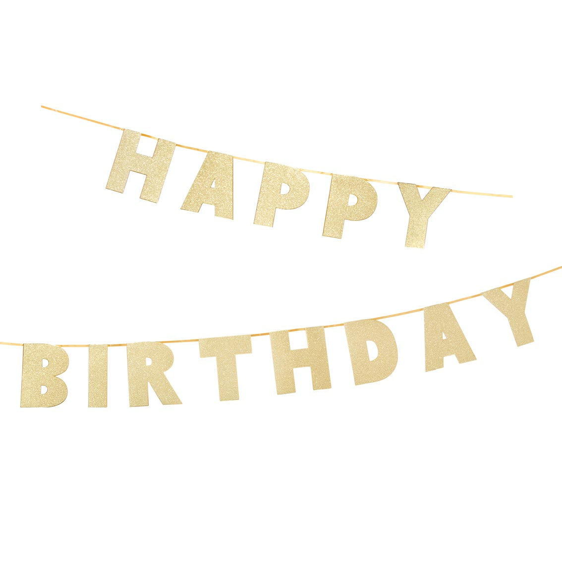 Luxe Gold Happy Birthday Garland