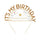 Gold Glitter 'It's My Birthday' Headband