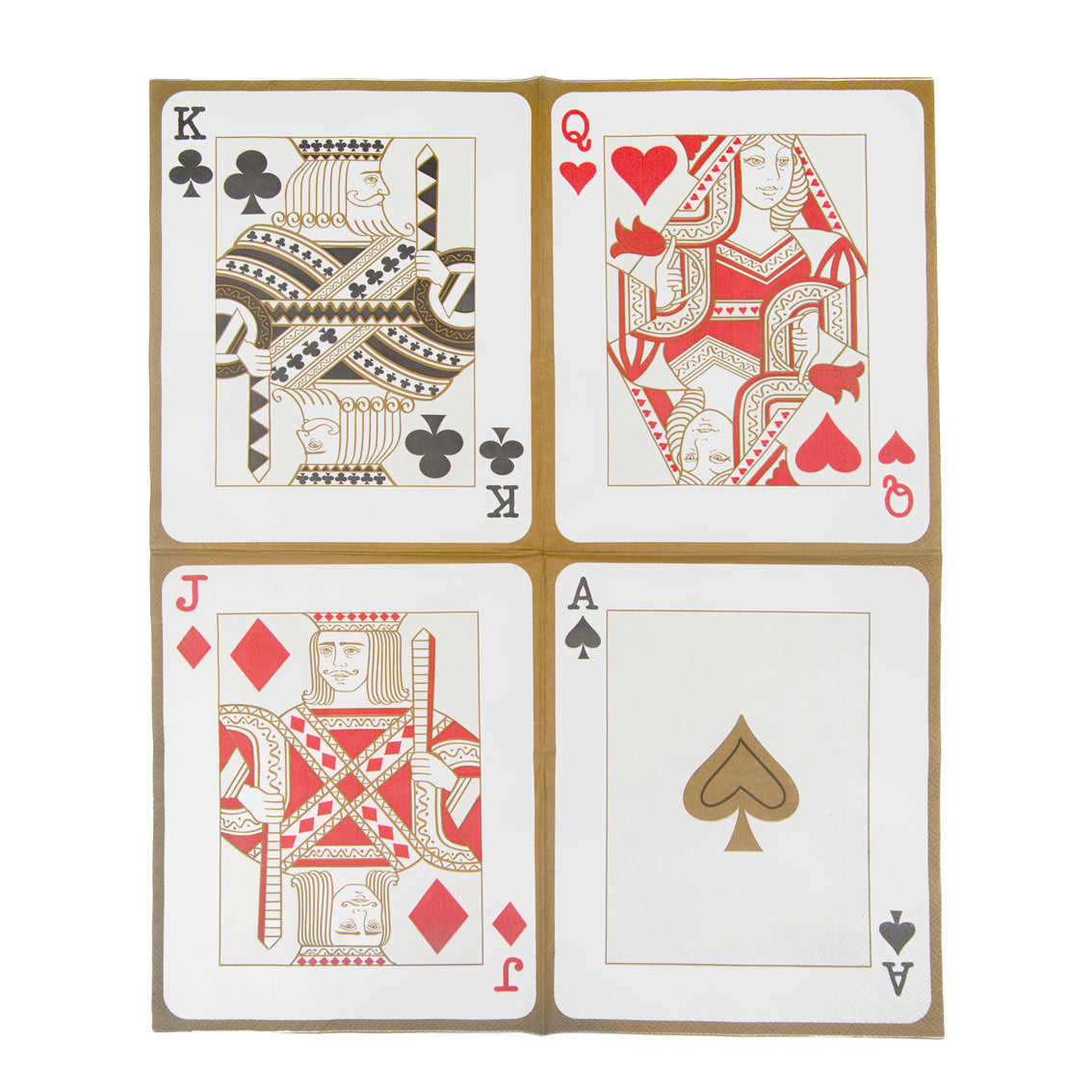 Luxe Playing Cards Napkins - 20 Pack