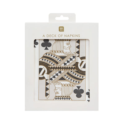 Luxe Playing Cards Napkins - 20 Pack