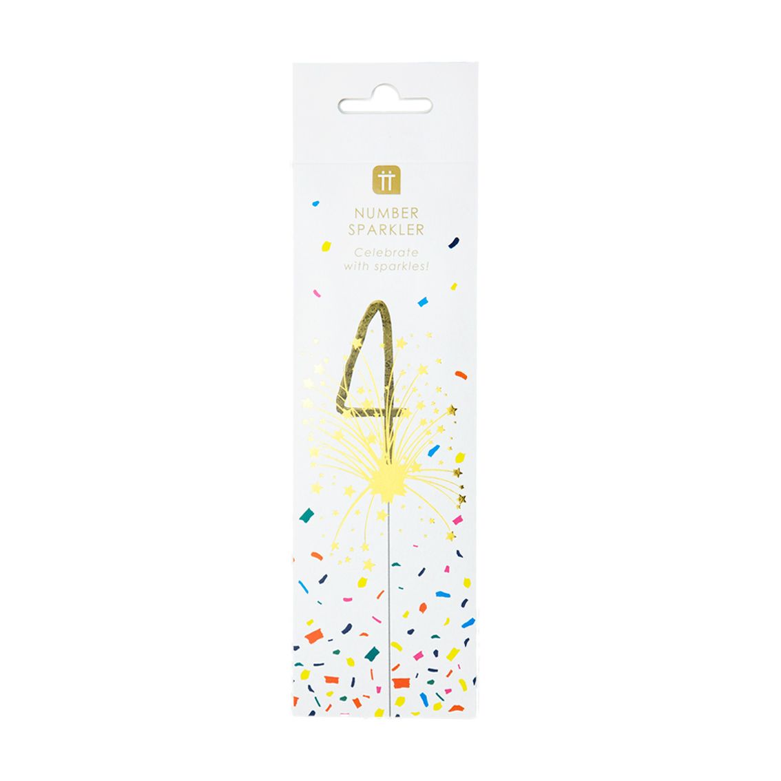 Luxe Gold Number Sparkler 4