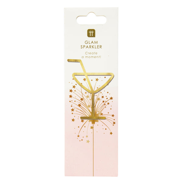 Luxe Cocktail Shaped Mini Indoor Sparkler, POS Unit