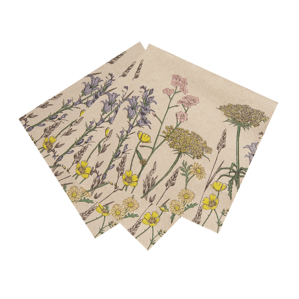 Natural Meadow Recycled Paper Napkins - 20 Pack